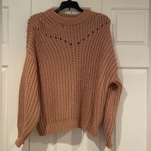 Blush pink knit sweater